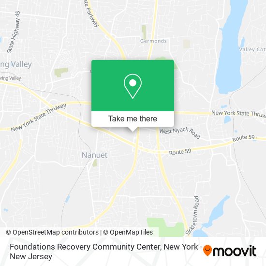 Mapa de Foundations Recovery Community Center