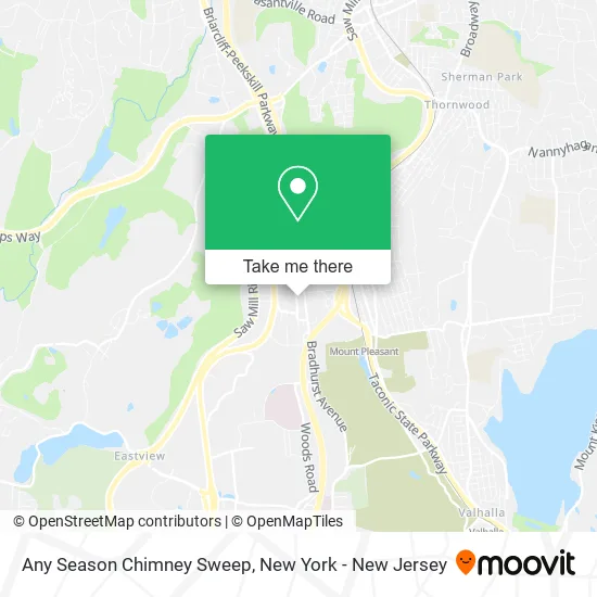 Any Season Chimney Sweep map