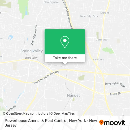 Powerhouse Animal & Pest Control map
