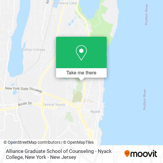 Mapa de Alliance Graduate School of Counseling - Nyack College