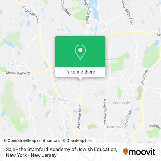 Saje - the Stamford Academy of Jewish Education map