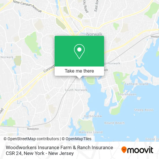 Woodworkers Insurance Farm & Ranch Insurance CSR 24 map