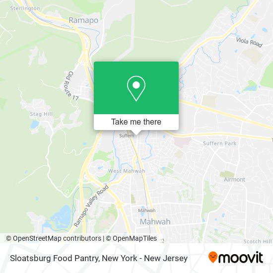 Sloatsburg Food Pantry map