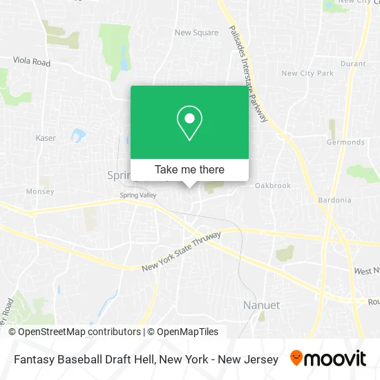 Fantasy Baseball Draft Hell map