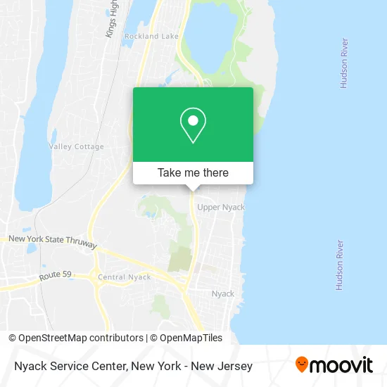 Nyack Service Center map