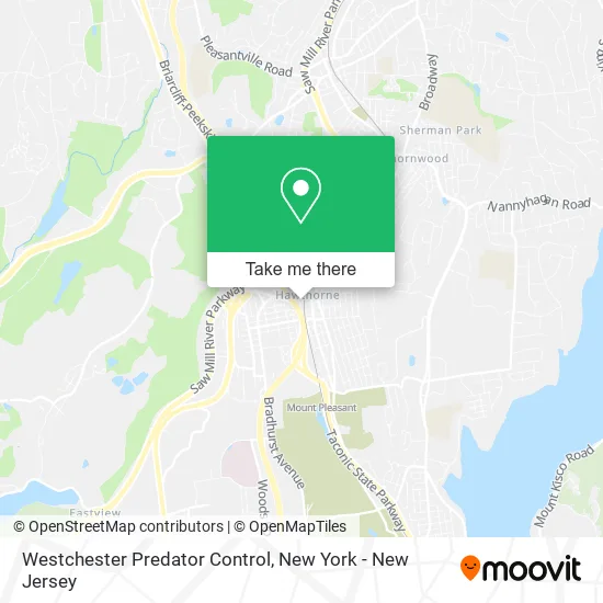 Westchester Predator Control map
