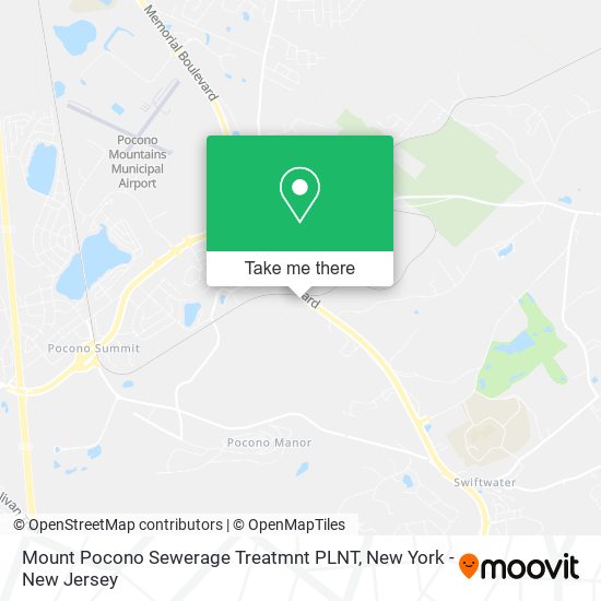 Mount Pocono Sewerage Treatmnt PLNT map