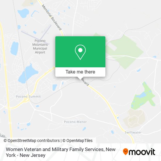 Women Veteran and Military Family Services map