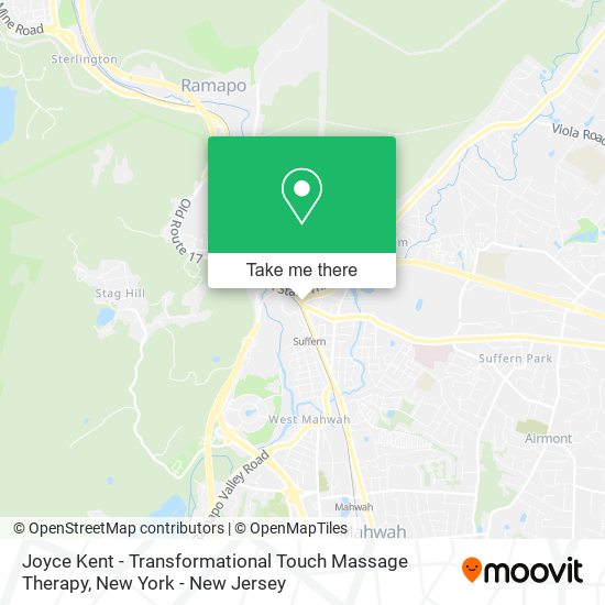 Mapa de Joyce Kent - Transformational Touch Massage Therapy