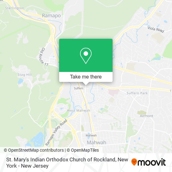 St. Mary's Indian Orthodox Church of Rockland map