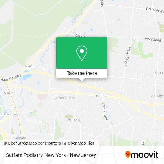 Suffern Podiatry map