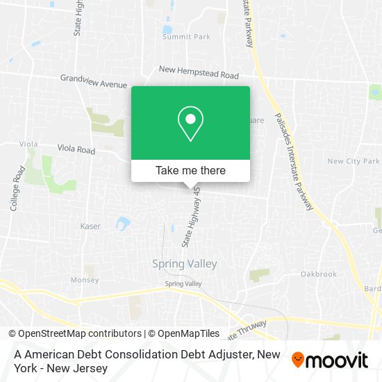 Mapa de A American Debt Consolidation Debt Adjuster