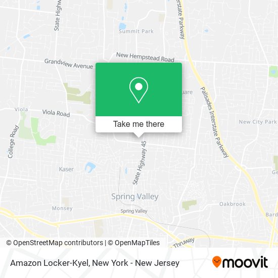 Mapa de Amazon Locker-Kyel