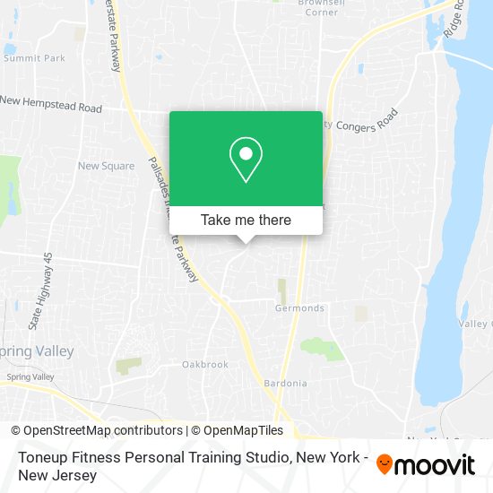 Toneup Fitness Personal Training Studio map