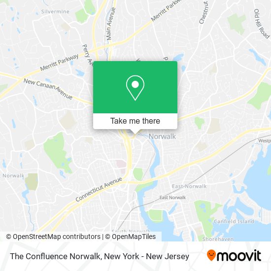 Mapa de The Confluence Norwalk