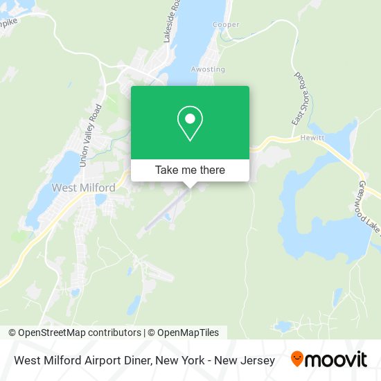 Mapa de West Milford Airport Diner