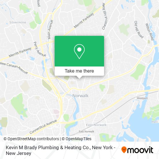 Mapa de Kevin M Brady Plumbing & Heating Co.