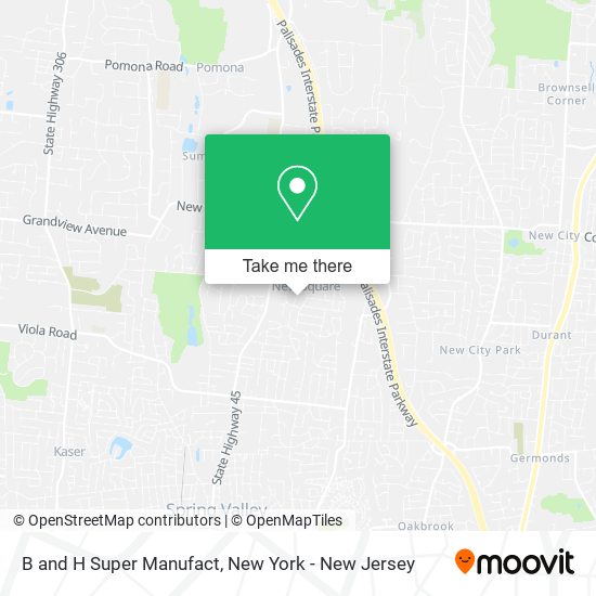 Mapa de B and H Super Manufact