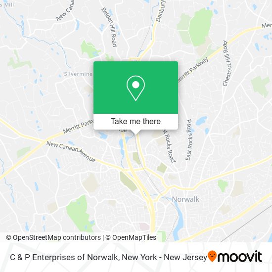 C & P Enterprises of Norwalk map