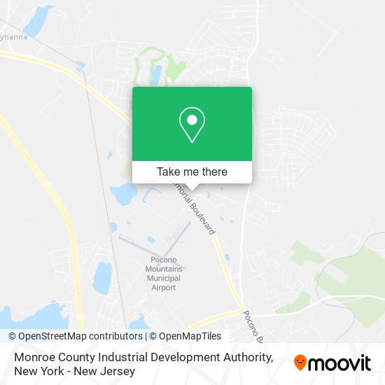 Monroe County Industrial Development Authority map