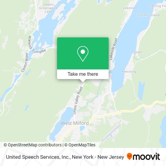 Mapa de United Speech Services, Inc.