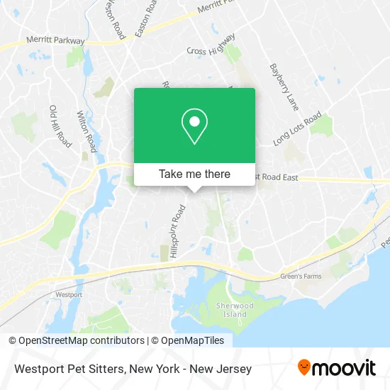 Westport Pet Sitters map