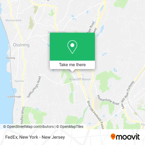 FedEx map