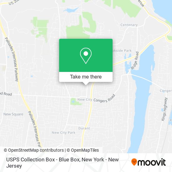 USPS Collection Box - Blue Box map