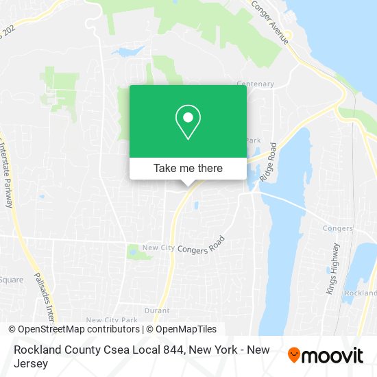 Mapa de Rockland County Csea Local 844