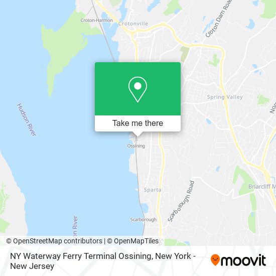 Mapa de NY Waterway Ferry Terminal Ossining