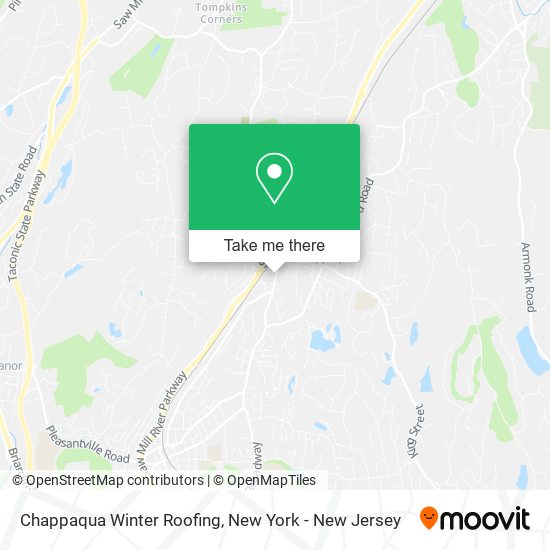 Chappaqua Winter Roofing map