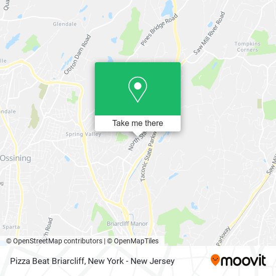 Mapa de Pizza Beat Briarcliff