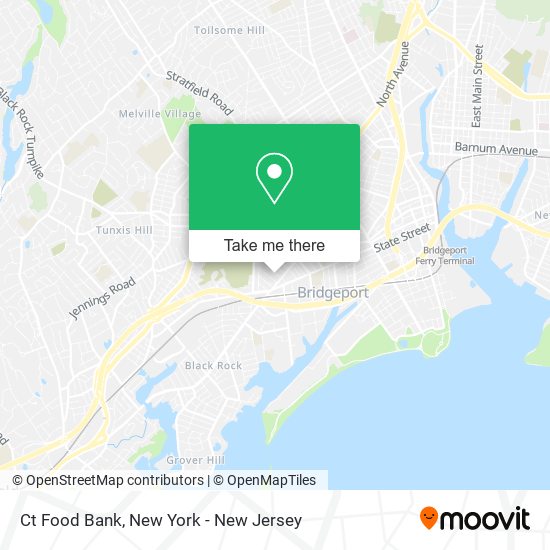 Ct Food Bank map