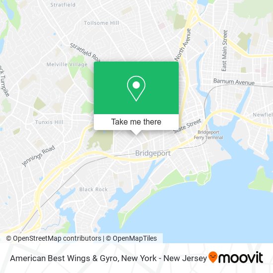 Mapa de American Best Wings & Gyro