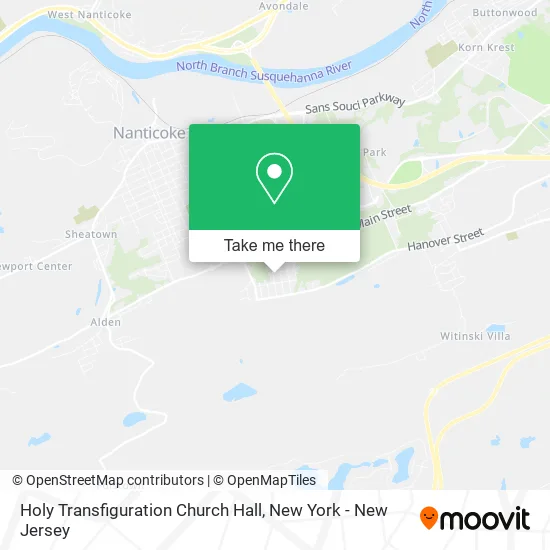 Holy Transfiguration Church Hall map