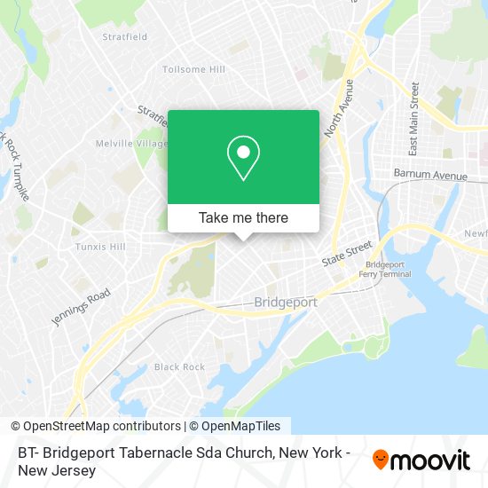 BT- Bridgeport Tabernacle Sda Church map