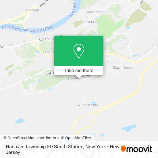 Hanover Township FD South Station map