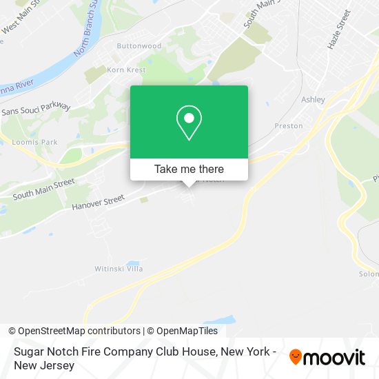 Sugar Notch Fire Company Club House map