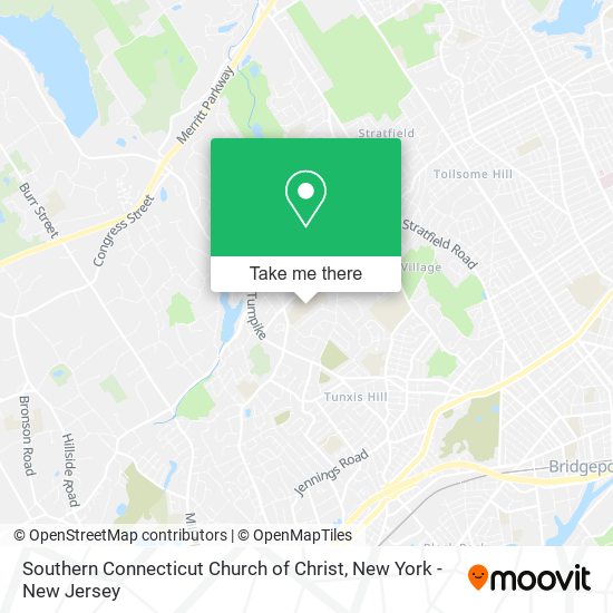 Southern Connecticut Church of Christ map