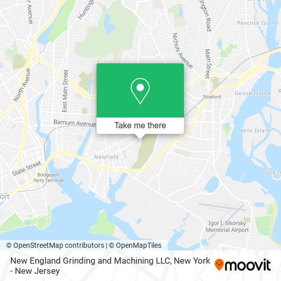 Mapa de New England Grinding and Machining LLC