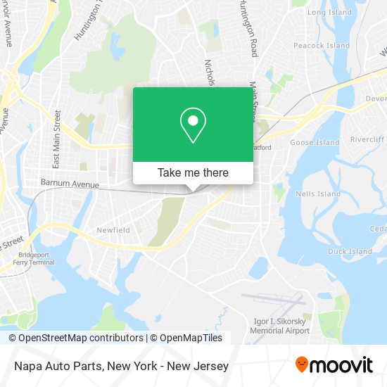 Mapa de Napa Auto Parts