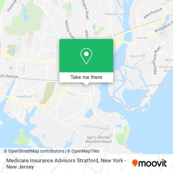 Mapa de Medicare Insurance Advisors Stratford