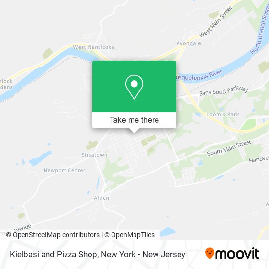 Kielbasi and Pizza Shop map