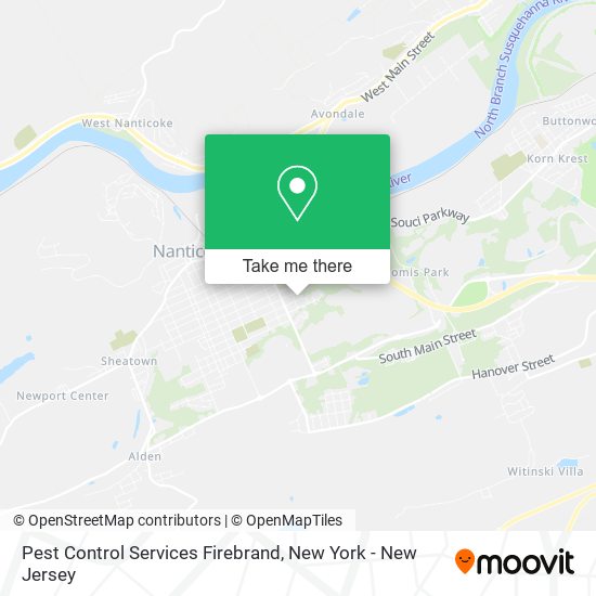 Pest Control Services Firebrand map