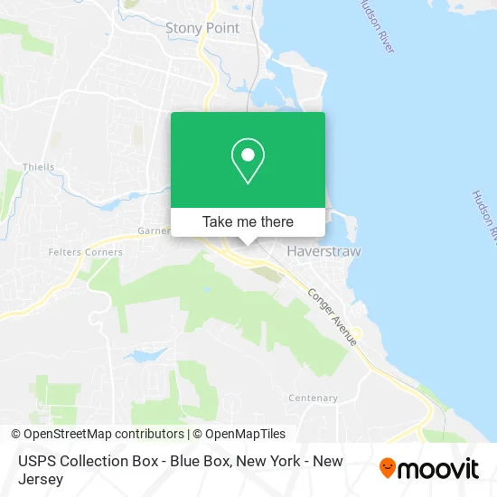 USPS Collection Box - Blue Box map