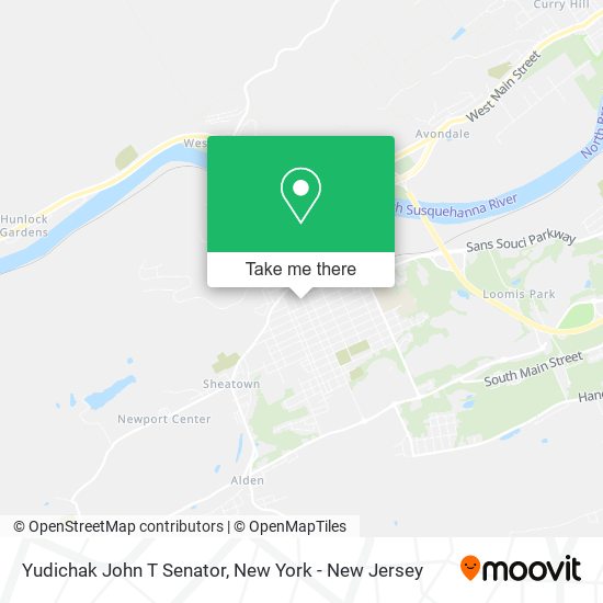 Mapa de Yudichak John T Senator