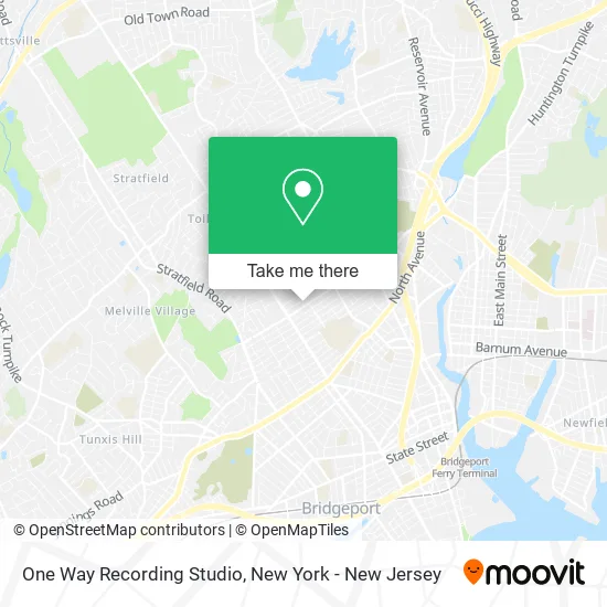 One Way Recording Studio map