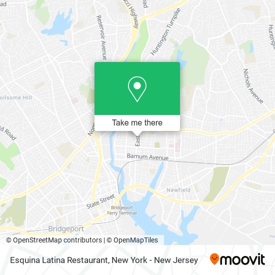 Mapa de Esquina Latina Restaurant