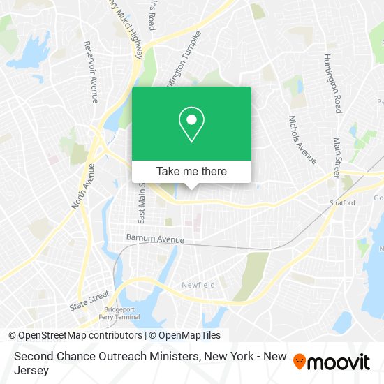 Second Chance Outreach Ministers map
