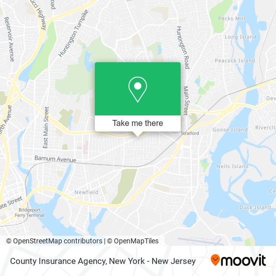 Mapa de County Insurance Agency